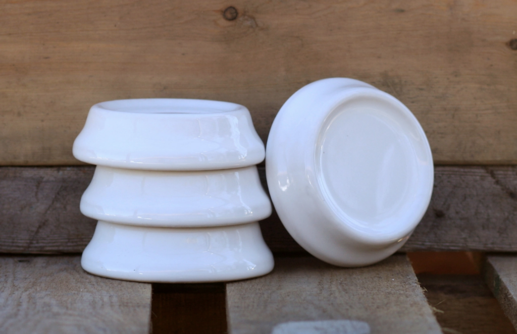 Strohm Clawfoot Bathtub Coaster Set White Porcelain Clawfoot Rests