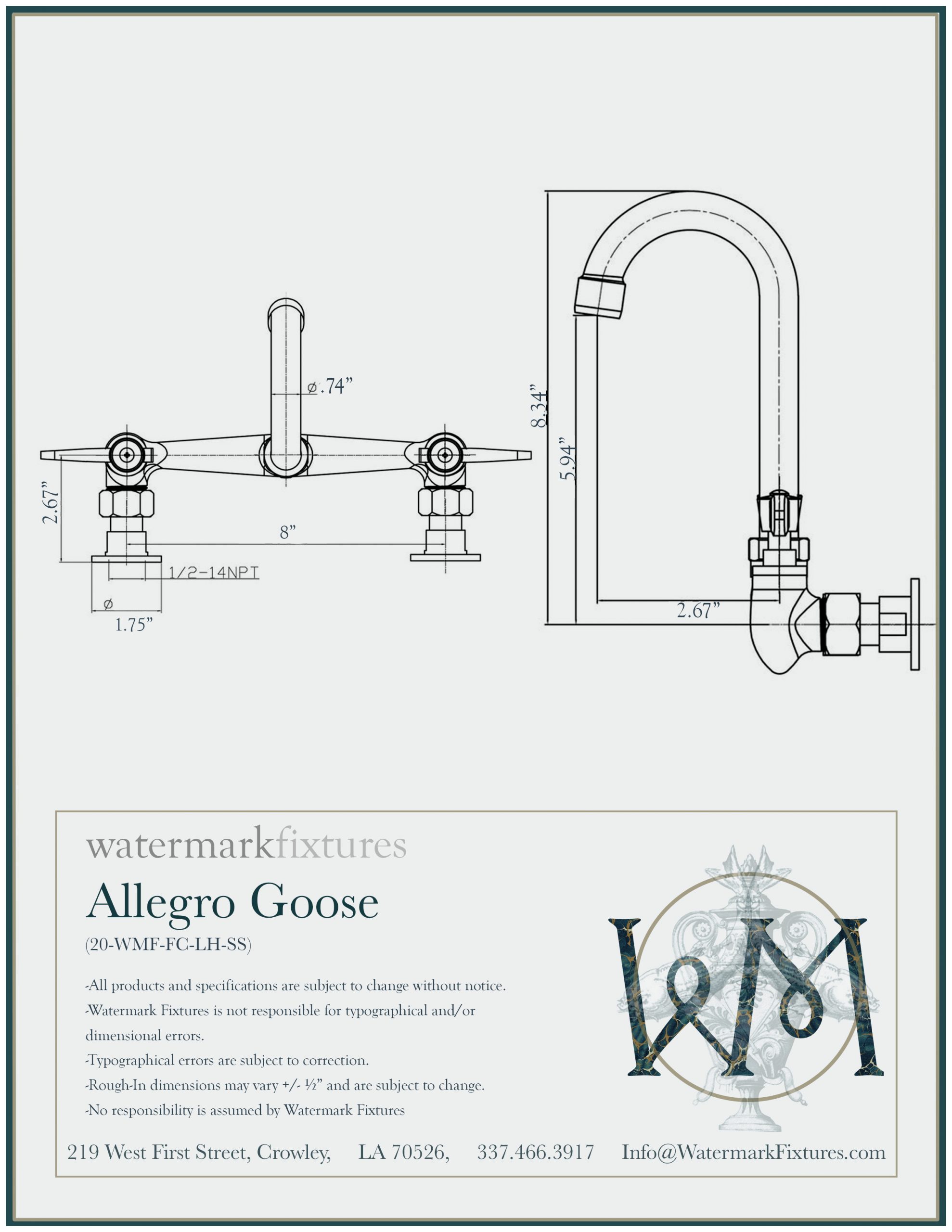 Kingston Brass KS724_PX Wall Mount Bathroom Faucet - WatermarkFixtures