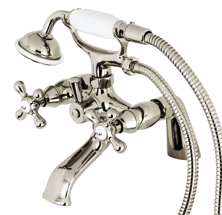 Kingston Brass KS267_ Clawfoot Tub Filler Faucet With Hand Shower