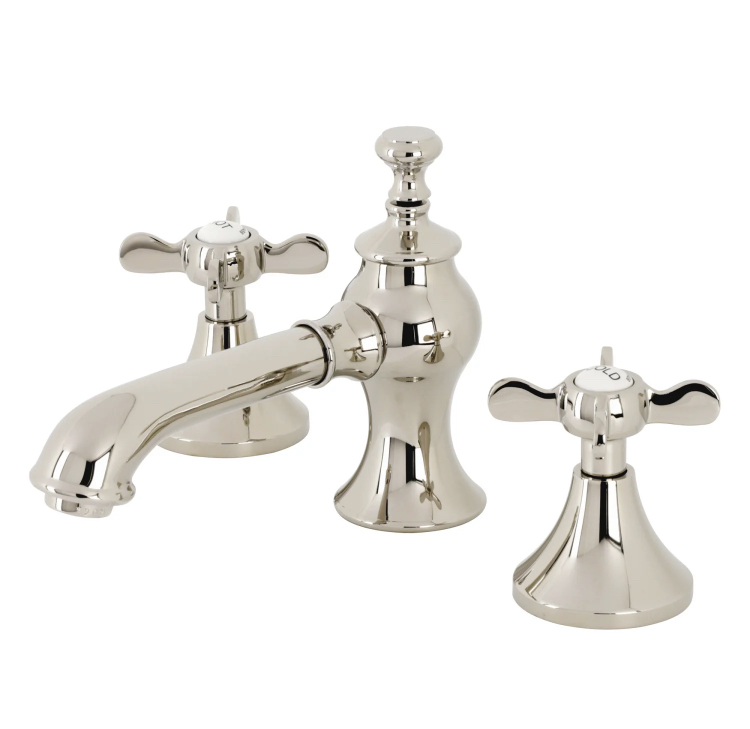 Kingston Brass KS143_PX Heritage Two-Handle Bathroom Faucet with Brass  Pop-Up and Cover Plate - WatermarkFixtures