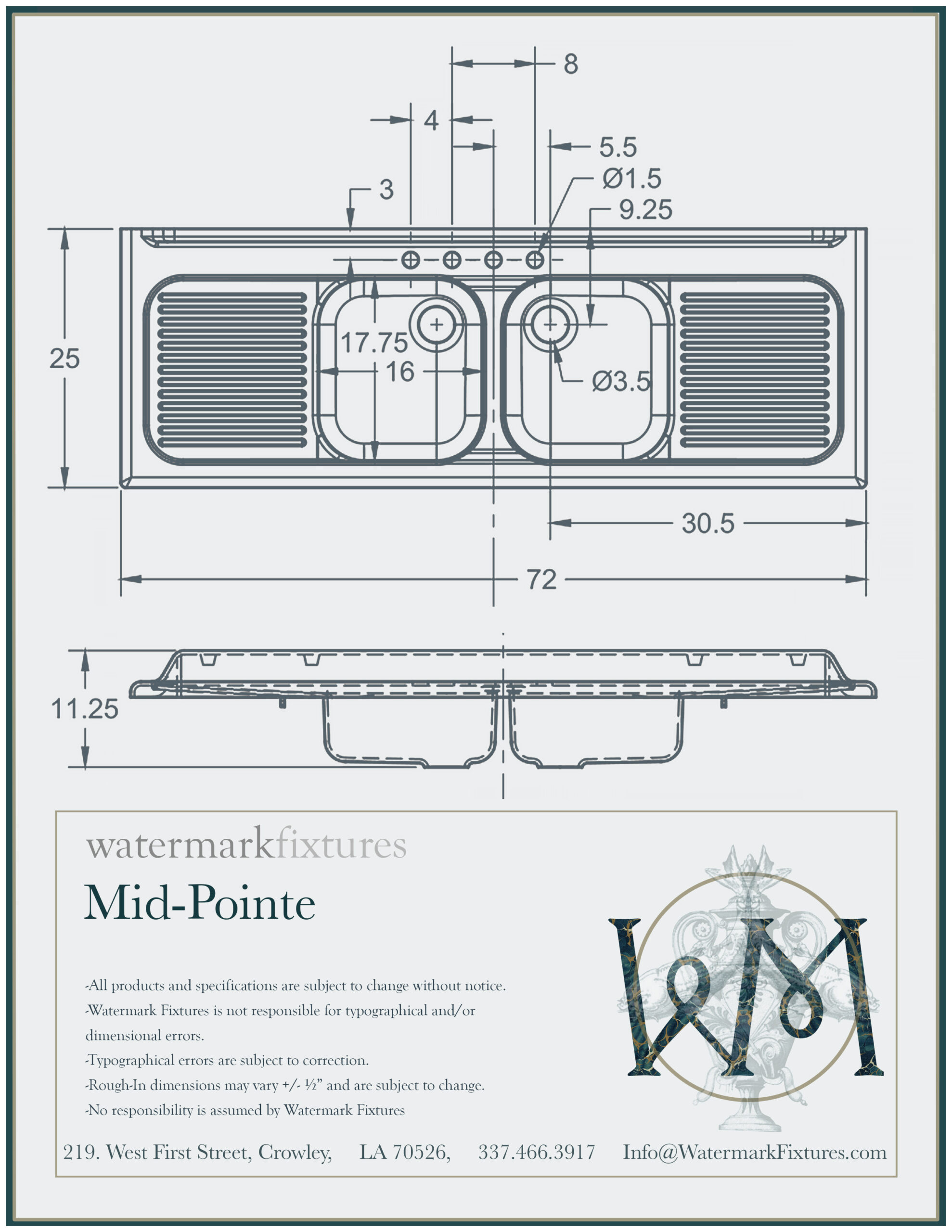 Mid Pointe Spec Sheet