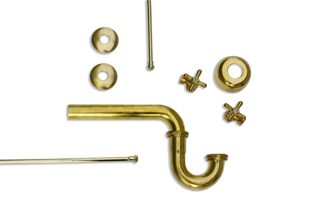 WatermarkFixtures Seven Piece Bath Sink Water Supply and Trim Kit