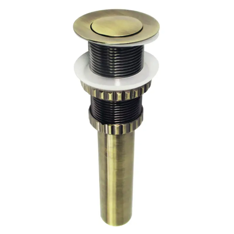 Coronet Brass Push Pop-Up Bathroom Sink Drain
